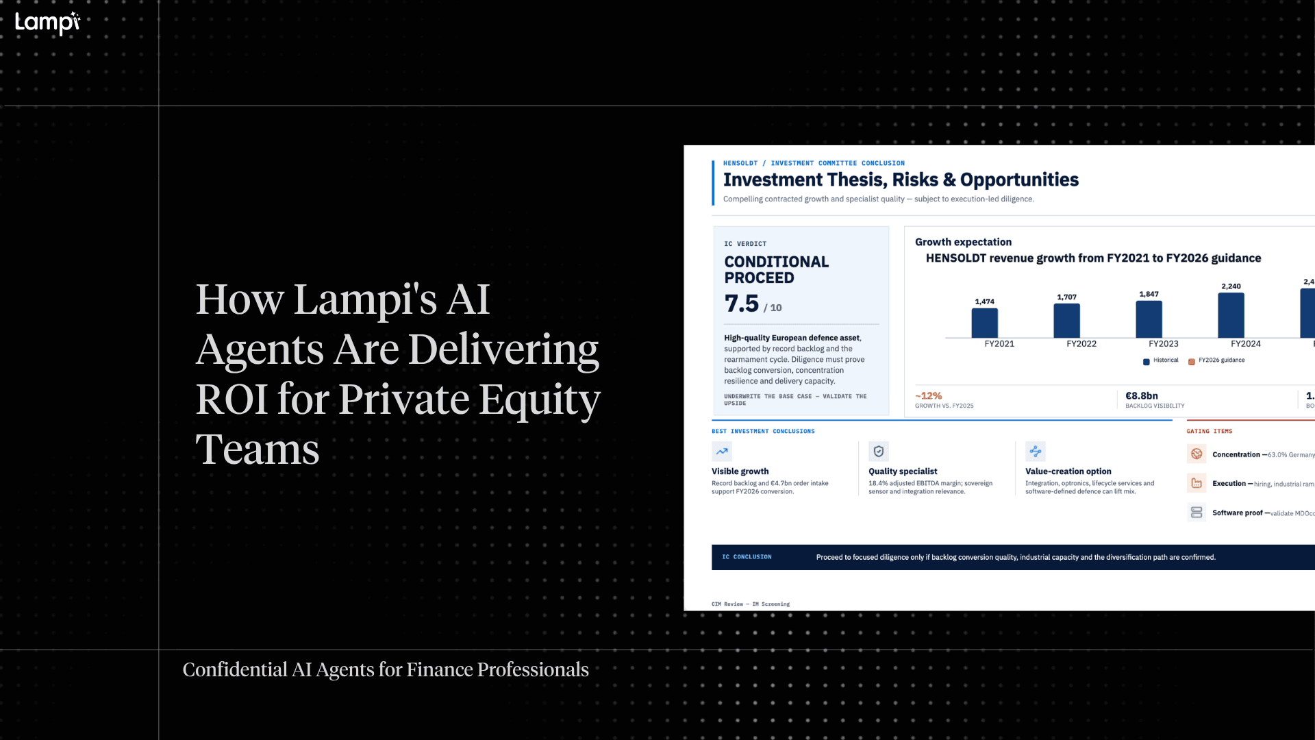How Lampi's AI Agents Are Delivering ROI for Private Equity Teams